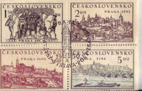 0558 + 0559 + 560 + 561 - 21. X. 1950 soutisk ● - 1950